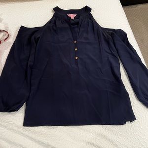 EUC Lilly Pulitzer Cold Shoulder top